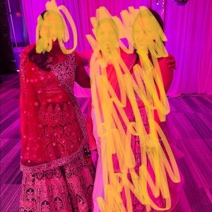 Worn once for brothers wedding. Bridal wear. Excellent condition. Beautiful